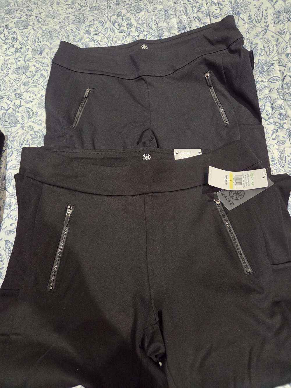 Gaiam Womans Active Zip-Pocket Leggings - NWT